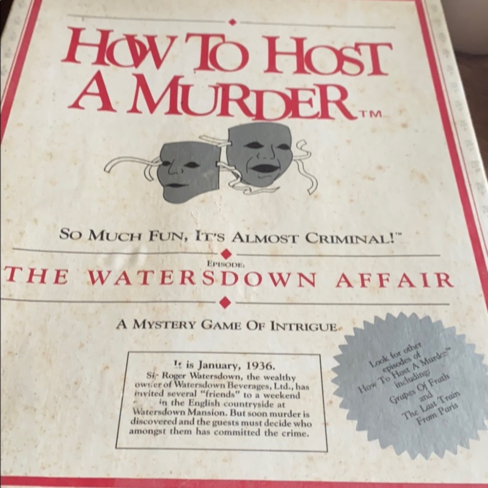 How to Host a Murder: The Watersdown Affair